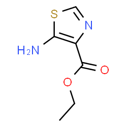 ChemSpider 2D Image | Ethyl 5-amino-1,3-thiazole-4-carboxylate | C6H8N2O2S