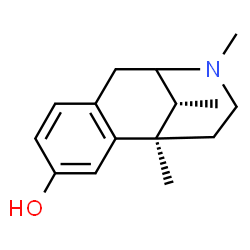 ChemSpider 2D Image | (1R,13R)-1,10,13-Trimethyl-10-azatricyclo[7.3.1.0~2,7~]trideca-2,4,6-trien-4-ol | C15H21NO