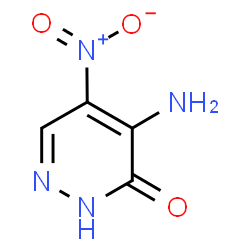 ChemSpider 2D Image | 4-Amino-5-nitropyridazin-3-ol | C4H4N4O3