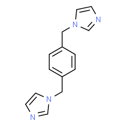 ChemSpider 2D Image | 1,4-bis(imidazol-1-ylmethyl)benzene | C14H14N4