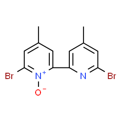 ChemSpider 2D Image | 6,6'-Dibromo-4,4'-dimethyl-2,2'-bipyridine-1-oxide | C12H10Br2N2O