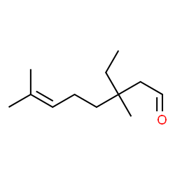 ChemSpider 2D Image | 3-Ethyl-3,7-dimethyl-6-octenal | C12H22O