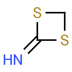 ChemSpider 2D Image | 1,3-Dithietan-2-imine | C2H3NS2