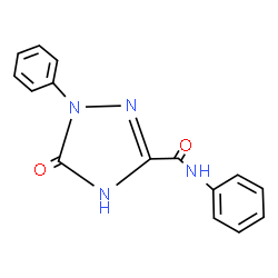ChemSpider 2D Image | 5-Oxo-N,1-diphenyl-2,5-dihydro-1H-1,2,4-triazole-3-carboxamide | C15H12N4O2