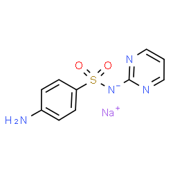 ChemSpider 2D Image | sulfadiazine sodium | C10H9N4NaO2S