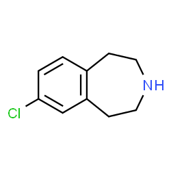 ChemSpider 2D Image | 7-Chloro-2,3,4,5-tetrahydro-1H-3-benzazepine | C10H12ClN
