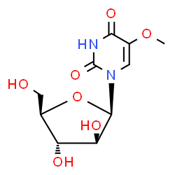 ChemSpider 2D Image | 1-(beta-D-Arabinofuranosyl)-5-methoxy-2,4(1H,3H)-pyrimidinedione | C10H14N2O7