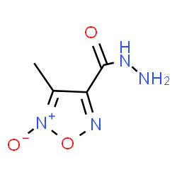 ChemSpider 2D Image | 4-Methyl-1,2,5-oxadiazole-3-carbohydrazide 5-oxide | C4H6N4O3
