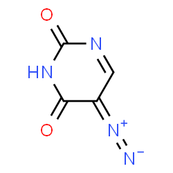 ChemSpider 2D Image | 5-Diazouracil | C4H2N4O2