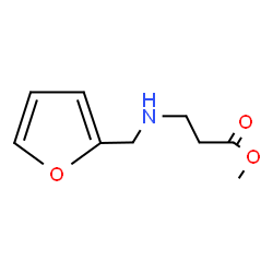 ChemSpider 2D Image | Methyl N-(2-furylmethyl)-beta-alaninate | C9H13NO3