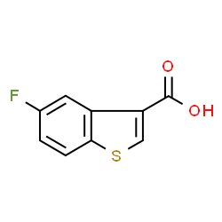 ChemSpider 2D Image | 5-Fluoro-1-benzothiophene-3-carboxylic acid | C9H5FO2S