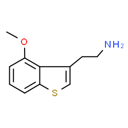 ChemSpider 2D Image | 2-(4-Methoxy-1-benzothiophen-3-yl)ethanamine | C11H13NOS
