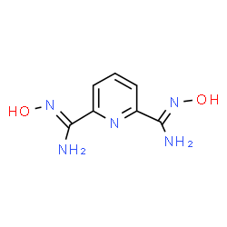 ChemSpider 2D Image | N~2~,N~6~-Dihydroxy-2,6-pyridinedicarboximidamide | C7H9N5O2