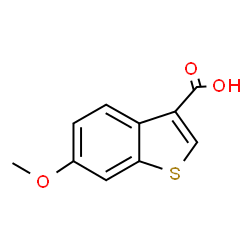 ChemSpider 2D Image | 6-Methoxy-1-benzothiophene-3-carboxylic acid | C10H8O3S