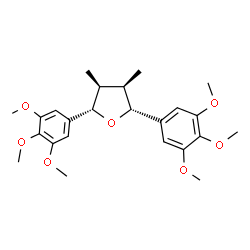 ChemSpider 2D Image | rel-(7S,8S,7'R,8'R)-3,3',4,4',5,5'-hexamethoxy-7.O.7',8.8'-lignan | C24H32O7