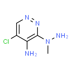 ChemSpider 2D Image | 5-Chloro-3-(1-methylhydrazino)-4-pyridazinamine | C5H8ClN5