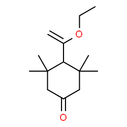 ChemSpider 2D Image | 4-(1-Ethoxyvinyl)-3,3,5,5-tetramethylcyclohexanone | C14H24O2
