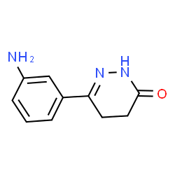ChemSpider 2D Image | 6-(3-Aminophenyl)-4,5-dihydro-3(2H)-pyridazinone | C10H11N3O