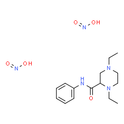 ChemSpider 2D Image | 1,4-Diethyl-N-phenyl-2-piperazinecarboxamide ntrite (1:2) | C15H25N5O5