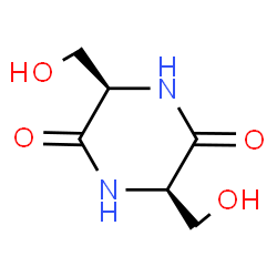 ChemSpider 2D Image | (3R,6R)-3,6-Bis(hydroxymethyl)-2,5-piperazinedione | C6H10N2O4