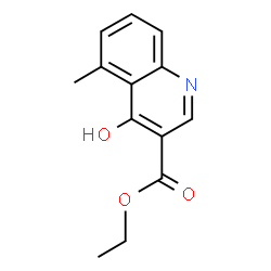 ChemSpider 2D Image | Ethyl 4-hydroxy-5-methyl-3-quinolinecarboxylate | C13H13NO3
