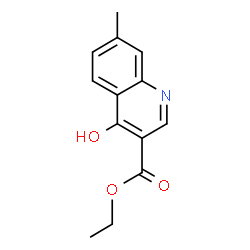 ChemSpider 2D Image | Ethyl 4-hydroxy-7-methyl-3-quinolinecarboxylate | C13H13NO3