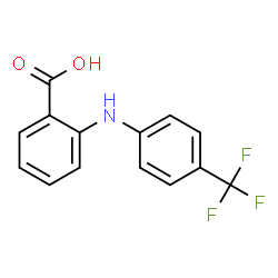 ChemSpider 2D Image | N-(4-trifluoromethylphenyl)anthranilicacid | C14H10F3NO2
