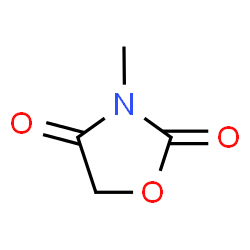 ChemSpider 2D Image | 3-Methyl-1,3-oxazolidine-2,4-dione | C4H5NO3