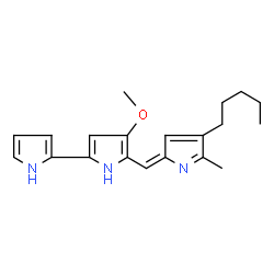 ChemSpider 2D Image | prodigiosin | C20H25N3O