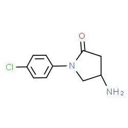 ChemSpider 2D Image | 4-Amino-1-(4-chlorophenyl)-2-pyrrolidinone | C10H11ClN2O