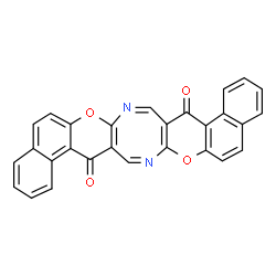 ChemSpider 2D Image | 10H,20H-Bisbenzo[5,6]chromeno[2,3-b:2',3'-f][1,5]diazocine-10,20-dione | C28H14N2O4