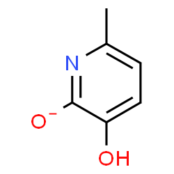 ChemSpider 2D Image | 3-Hydroxy-6-methyl-2-pyridinolate | C6H6NO2
