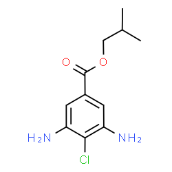 ChemSpider 2D Image | Isobutyl 3,5-diamino-4-chlorobenzoate | C11H15ClN2O2