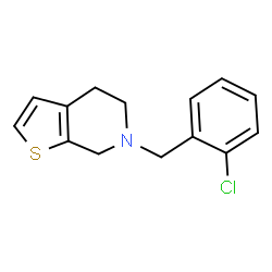 ChemSpider 2D Image | 6-(2-CHLOROBENZYL)-4,5,6,7-TETRAHYDROTHIENO(2,3-C)PYRIDINE | C14H14ClNS