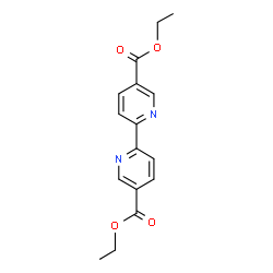 ChemSpider 2D Image | 5,5′-di-ethoxycarbonyl-2,2′-bipyridine | C16H16N2O4