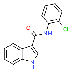 ChemSpider 2D Image | N-(2-Chlorophenyl)-1H-indole-3-carboxamide | C15H11ClN2O