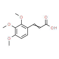 ChemSpider 2D Image | 3-(2,3,4-Trimethoxyphenyl)acrylic acid | C12H14O5