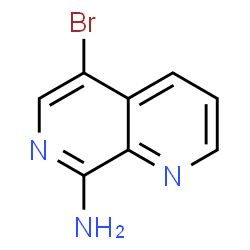 ChemSpider 2D Image | 5-Bromo-1,7-naphthyridin-8-amine | C8H6BrN3