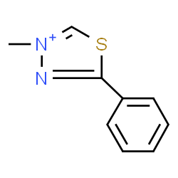 ChemSpider 2D Image | 3-Methyl-5-phenyl-1,3,4-thiadiazol-3-ium | C9H9N2S