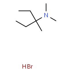 ChemSpider 2D Image | N,N,3-Trimethyl-3-pentanamine hydrobromide (1:1) | C8H20BrN