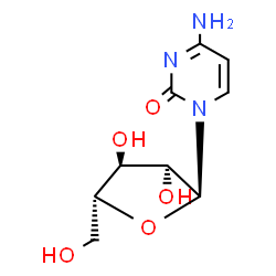 ChemSpider 2D Image | 4-Amino-1-(alpha-D-arabinofuranosyl)-2(1H)-pyrimidinone | C9H13N3O5