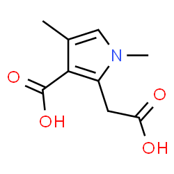 ChemSpider 2D Image | 3-CARBOXY-1,4-DIMETHYL-1H-PYRROLE-2-ACETIC ACID | C9H11NO4