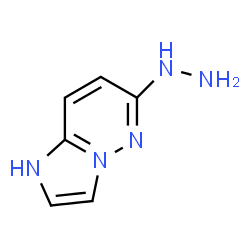 ChemSpider 2D Image | 6-Hydrazino-1H-4lambda~5~-imidazo[1,2-b]pyridazine | C6H8N5