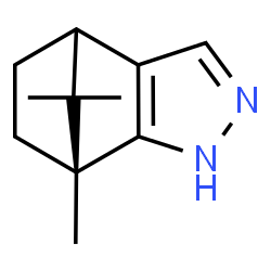 ChemSpider 2D Image | (1R)-1,10,10-Trimethyl-3,4-diazatricyclo[5.2.1.0~2,6~]deca-2(6),4-diene | C11H16N2
