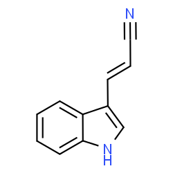 ChemSpider 2D Image | (E)-3-(1H-Indol-3-yl)acrylonitrile | C11H8N2