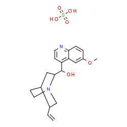 ChemSpider 2D Image | 6'-Methoxycinchonan-9-ol sulfate (1:1) | C20H26N2O6S