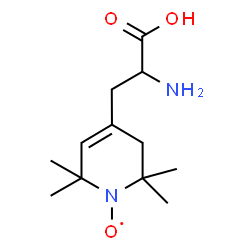 ChemSpider 2D Image | [4-(2-Amino-2-carboxyethyl)-2,2,6,6-tetramethyl-3,6-dihydro-1(2H)-pyridinyl]oxidanyl | C12H21N2O3