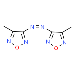 ChemSpider 2D Image | 3,3'-[(Z)-1,2-Diazenediyl]bis(4-methyl-1,2,5-oxadiazole) | C6H6N6O2