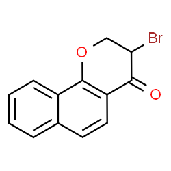 ChemSpider 2D Image | 3-Bromo-2,3-dihydro-benzo[h]chromen-4-one | C13H9BrO2