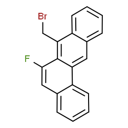 ChemSpider 2D Image | 7-(Bromomethyl)-6-fluorotetraphene | C19H12BrF